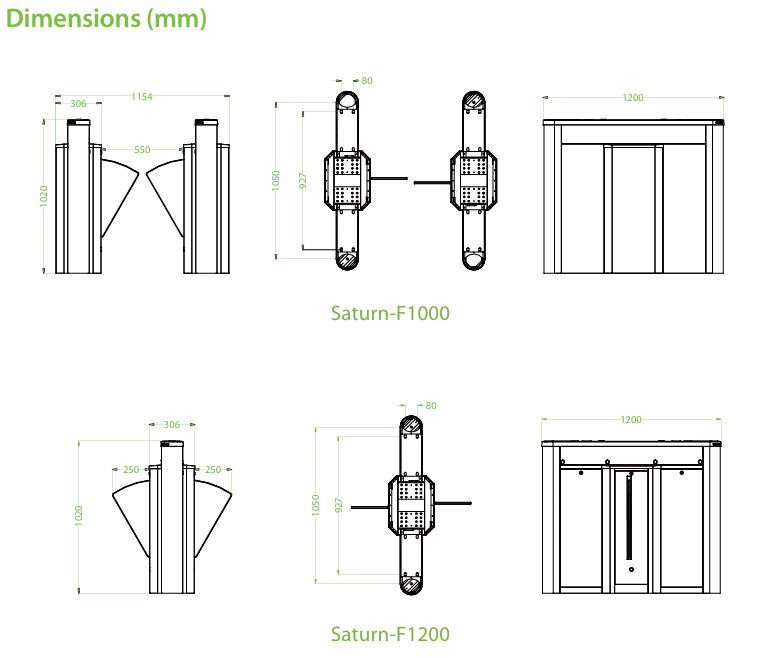 Cổng kiểm soát Flap Saturn-F1000